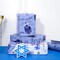 Reversible Hanukkah Wrapping Paper - Mini Roll - 17 Inch x 33 Feet - Dreidels and Menorah Lights Chanukah Wrapping Paper Perfect for Hanukkah, Chanukah, Holiday